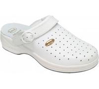 Scholl New Bonus Punched, Zoccoli Sanitari Unisex - Adulto, Bianco, 36 EU