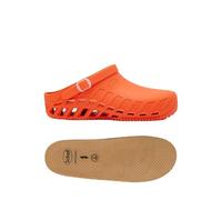 Scholl Clog Evo Arancione + Scholl Solette Anatomiche e Antistatiche per Clog Evo - Arancione/Marrone