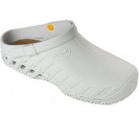 Scholl Zoccoli Clog Evo Unisex – Soletta Memory, Antiscivolo, Bianco 36-37
