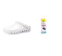 Scholl Clog Evo Bianco + Scholl Solette Antistatiche in Memory Cushion per Clog Evo - Bianco/Marrone