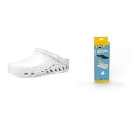 Scholl Clog Evo Bianco + Scholl Solette Antistatiche PRO in Memory Cushion per Clog Evo - Bianco/Nero