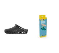 Scholl Clog Evo Nero + Scholl Solette Anatomiche e Antistatiche per Clog Evo- Nero/Marrone