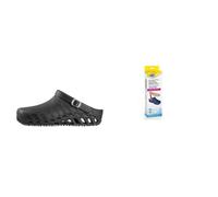 Scholl Clog Evo Nero + Scholl Solette Antistatiche in Memory Cushion per Clog Evo - Nero/Marrone