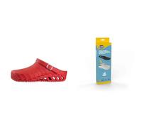 Scholl Clog Evo Rosso + Scholl Solette Antistatiche PRO in Memory Cushion per Clog Evo - Rosso/Nero