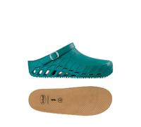 Scholl Clog Evo Verde + Scholl Solette Anatomiche e Antistatiche per Clog Evo - Verde/Marrone