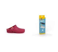 Scholl Clog Evo Vino + Scholl Solette Antistatiche PRO in Memory Cushion per Clog Evo - Vino/Nero