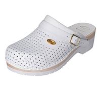 Scholl Clog Supercomfort, Zoccoli Sanitari Medicali Unisex - Adulto, Bianco, 43 EU