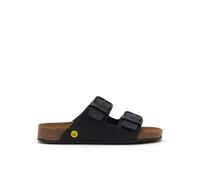 Scholl Cork Pro - Sandali Professionali a Due Strappi Unisex con Plantare Anatomico in Sughero e Gomma, Antistatici, Antiscivolo, con Cinturini Regolabili e Certificazione CE