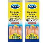 Scholl Crema per Talloni Screpolati Active Repair K+, Crema Idratante per Talloni con Cheratina, Assorbimento Rapido ed Effetto Duraturo, Ideale per Uso Quotidiano, 60ml (Confezione da 2)