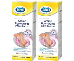 Scholl Crema Rigenerante Pelle Secca Piedi 2x60 ml Crema piedi