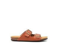 Scholl Didier, Sandali Uomo, 2 cinturini, Cognac, 46 EU