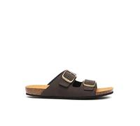Scholl Didier, Sandali Uomo, 2 cinturini, Marrone Scuro, 42 EU