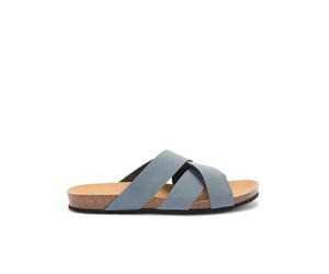 Scholl Didier, Sandali Uomo, Intrecciato, Denim, 47 EU