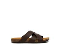 Scholl Didier, Sandali Uomo, Intrecciato, Marrone Scuro, 46 EU