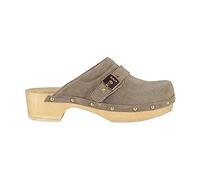 Scholl Donna Pescura Clog 50 Sandalo, beige, 37 EU