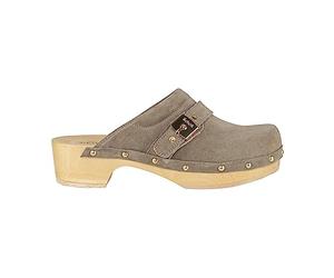 Scholl Donna Pescura Clog 50 Sandalo, beige, 37 EU