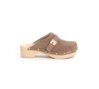 Scholl Donna Pescura Clog 50 Sandalo, beige, 40 EU