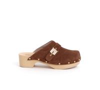 Scholl Donna Pescura Clog 50 Sandalo, cognac, 41 EU