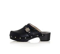Scholl Donna Pescura Clog 50 Sandalo, Nero, 36 EU