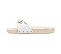 Scholl Donna PESCURA Piatto Sandalo, 40 EU, bianco, 40 EU