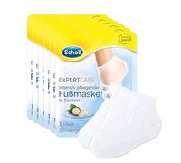 Scholl EC maschera nutriente intensiva olio di macadamia - cura idratante - 6 x 1 paio di calzini usa e getta.