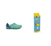 Scholl Evoflex Verde + Scholl Solette Antistatiche in Memory Cushion per Evoflex - Verde/Marrone