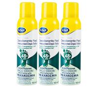 Scholl ExpertCare Deodorante Piedi Antiodore Spray Anti-Traspirante 48h per Pelle Asciutta con Profumo Fresco e Leggero Contro i Cattivi Odori con Erogatore 360° - 3 Flaconi da 150ml