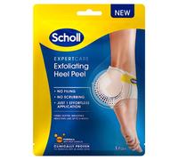 Scholl ExpertCare - Maschera esfoliante per tallone, per talloni visibilmente più morbidi e lisci, clinicamente testata, 1 paio
