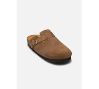 Scholl - Zoccolo in Pelle Scamosciata con Fibbia Regolabile - - Shoes - Donna - Beige - 36 EU