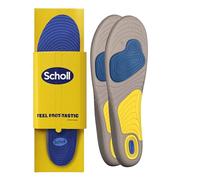 Scholl GelActiv Running Solette da Uomo, Solette Sportive da Corsa, Supportano l'Arco Plantare, Assorbono gli Impatti e Proteggono dagli Odori - Taglia 40-46.5, Confezione da 2 Paia