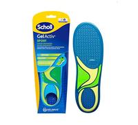Scholl GelActiv Sport Solette in gel da uomo, ideali per scarpe sportive e tennis, comfort superiore e supporto, tecnologia GelWave per assorbimento degli urti ed elasticità, taglia L 40-46,5
