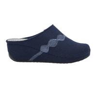 Scholl INVERNESS STRASS WEDGE WOOL+SUEDE PANTOFOLA WOMAN NAVY BLUE 40