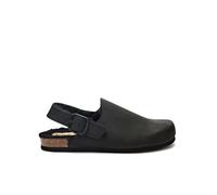 Scholl Jackie Clog Unisex in Pelle Scamosciata con Suola in Sughero Naturale e Tomaia Morbida, Design Chiuso per Massimo Sostegno e Ammortizzazione