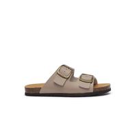 Scholl Jackie, Sandali Donna, 2 cinturini, Beige Scuro, 37 EU