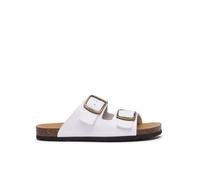 Scholl Jackie, Sandali Donna, 2 cinturini, Bianco, 37 EU
