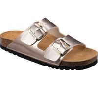 Scholl Josephine, Sandali da donna a 2 cinturini, Rosa Metallizzato, 41 EU