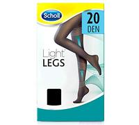 Scholl Light Legs Collant Donna Compressione Graduata 20 Den, S, Nero, 1 Paio