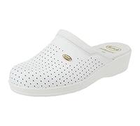 Scholl Clog Backguard, Zoccoli Sanitari Medicali Unisex - Adulto, Bianco, 37 EU