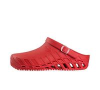 Scholl Clog Evo, Zoccoli Sanitari Medicali Unisex - Adulto, Rosso, 34.5 EU