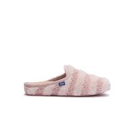 Scholl Maddy, Pantofole da casa con pelo sintentico a strisce, Donna, Rosa chiaro, 37 EU