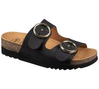 Scholl Malibu' 2 Cinturini, Sandali Donna, Nero, 37 EU