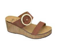 Scholl MALIBU' WEDGE NUBUCK W COGNAC 41