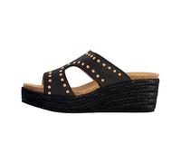 Scholl Marbella Mule, Sandali Donna, Nero, 39 EU