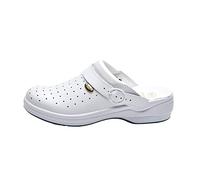 Scholl New Bonus Punched, Zoccoli Sanitari Unisex - Adulto, Bianco, 37 EU