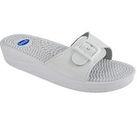 Scholl New Massage, Sandal Donna, Bianco, 38 EU