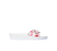 Scholl New Massage, Sandal Donna, Bianco Fucsia, 37 EU