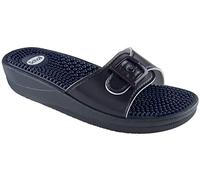 Scholl New Massage, Sandal Donna, Blu, 37 EU