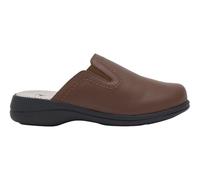Scholl NEW TOFFEE LEATHER CIABATTA WOMAN BROWN 37