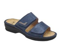 Scholl, Pantofola da donna regolabile con doppio cinturino, Blu, 39 EU