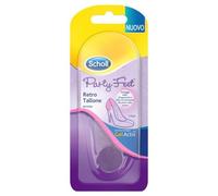 Scholl Party Feet Retro Tallone, Fascia in Gel Trasparente per i Talloni, Cuscinetto Ultrasottile e Discreto con Tecnologia Antiscivolo che Aiuta a Proteggere dallo Sfregamento e dallo Scivolamento